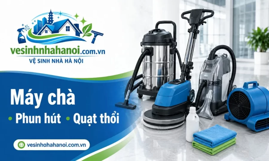 Máy móc giặt thảm bida gồm máy hút bụi máy chà thảm máy phun hút và quạt thổi