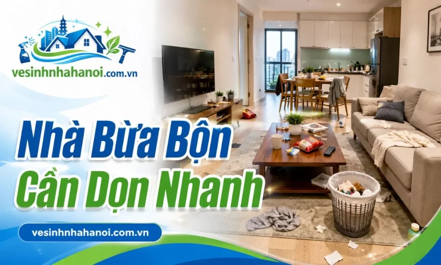 Nhà bừa bộn cần thuê dọn nhà theo giờ tại Hai Bà Trưng