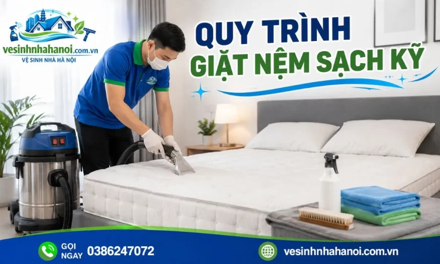 Quy trình giặt nệm Nam Từ Liêm