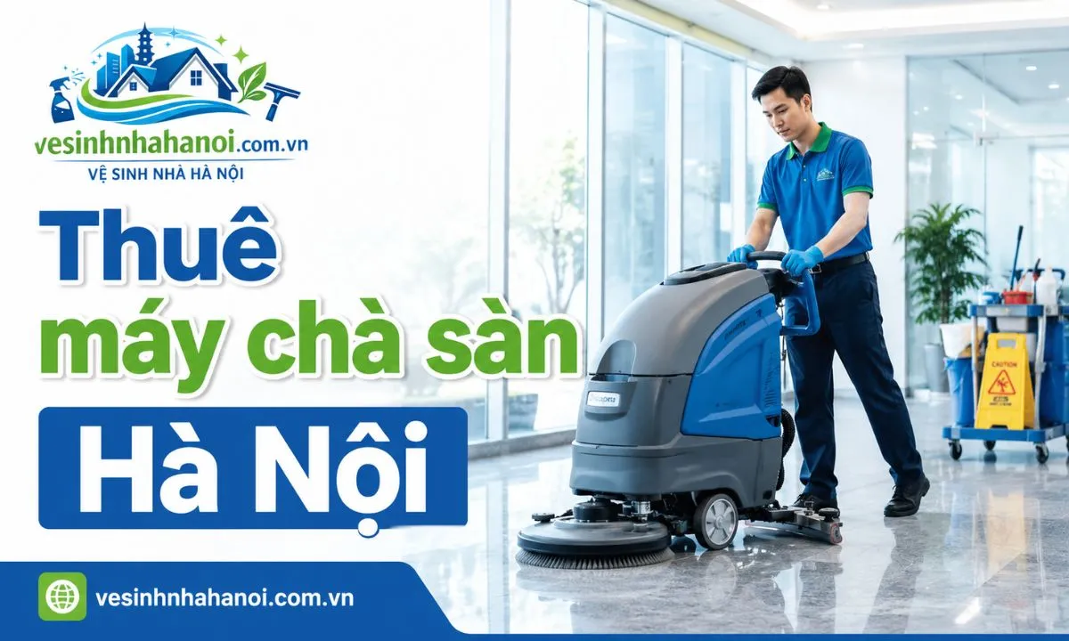 Dịch vụ thuê máy chà sàn tại Hà Nội