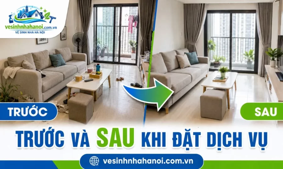 Trước và sau khi dọn nhà tại Hoàn Kiếm
