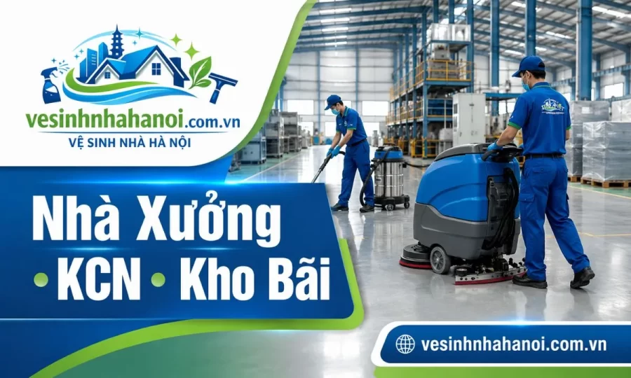 Vệ sinh nhà xưởng khu công nghiệp Quảng Ninh