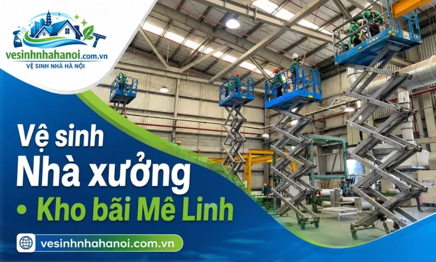 Vệ sinh nhà xưởng kho bãi Mê Linh